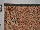 Carpet, Cotton (warp and weft), wool (pile); symmetrically knotted pile