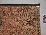 Carpet, Cotton (warp and weft), wool (pile); symmetrically knotted pile