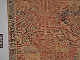 Carpet, Cotton (warp and weft), wool (pile); symmetrically knotted pile