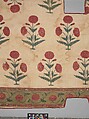 Fragment of a Floorspread, Cotton; plain weave, mordant-painted and dyed, resist-dyed