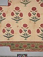 Fragment of a Floorspread, Cotton; plain weave, mordant-painted and dyed, resist-dyed