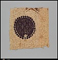 Textile Fragment, Wool, linen; plain weave, tapestry weave, weft loop weave