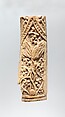 Plaque, Bone; carved