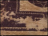 Textile Fragment, Linen, wool; tapestry weave, looped embroidery