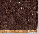 Textile Fragment with Interlace Pattern, Wool, linen; plain weave, tapestry weave