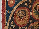Square with Warrior, Wool, linen; plain weave, tapestry weave