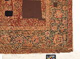 Carpet, Silk (warp), cotton (weft), wool (pile); asymmetrically knotted pile
