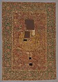 Carpet, Silk (warp), cotton (weft), wool (pile); asymmetrically knotted pile