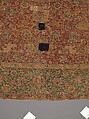 Carpet, Silk (warp), cotton (weft), wool (pile); asymmetrically knotted pile