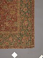 Carpet, Silk (warp), cotton (weft), wool (pile); asymmetrically knotted pile