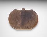Agate Amulet, Agate; inscribed with black inlay