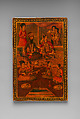Instrument Case, Muhammad Baqir (Iranian), Papier-maché and pasteboard; painted and lacquered