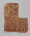 Textile Fragment, Cotton, plain weave; block-printed, mordant dyed