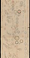 Genealogical Scroll, Inks and gilt on paper, silk