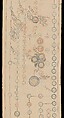 Genealogical Scroll, Inks and gilt on paper, silk