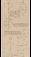 Genealogical Scroll, Inks and gilt on paper, silk