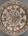 Bowl with Courtly and Astrological Motifs, Stonepaste; polychrome inglaze and overglaze painted and gilded on opaque monochrome glaze (mina'i)