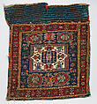 Face of half a Double Saddle Bag (Khorjin), Wool (warp, ground weft, and sumak weft); sumak extra-weft wrapping (front); weft-faced plain weave (back)