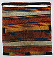 Half of Double Saddle Bag (Khorjin), Wool and cotton; sumak brocaded (front), tapestry weave (back)