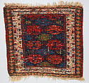 Face from Half of Double Saddle Bag (Khorjin), Wool; sumak brocaded