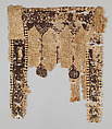 Fragment of a Tunic, Wool, linen; plain weave, tapestry weave