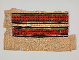 Fragment of a Sleeve, Wool, linen; plain weave, tapestry weave