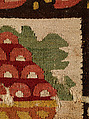Square with Quail, Wool, linen; plain weave, tapestry weave