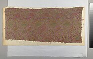 Textile Fragment, Silk, metal thread