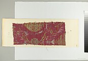 Textile Fragment, silk, metal thread