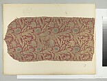 Textile Fragment, Silk, metal thread