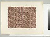 Textile Fragment, Silk, metal thread