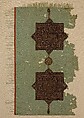 Fragment of a Cover with Geometric and Interlace Decoration, Wool, linen; plain weave, tapestry weave