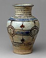Jar, Stonepaste; polychrome painted under transparent glaze