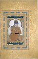 Portrait of a Dervish, Main support: ink, opaque watercolor, and gold on paper
Margins: gold on dyed paper