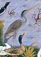 "The Concourse of the Birds", Folio 11r from a Mantiq al-Tayr (Language of the Birds), Painting by Habiballah of Sava (Iranian, active ca. 1590–1610), Ink, opaque watercolor, gold, and silver on paper