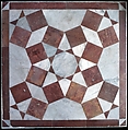 Damascus Room, Wood (poplar) with gesso relief, gold and tin leaf, glazes and paint; wood (cypress, poplar, and mulberry), mother-of-pearl, marble and other stones, stucco with glass, plaster ceramic tiles, iron, brass