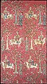 Safavid Courtiers Leading Georgian Captives, Silk, metal wrapped thread; lampas
