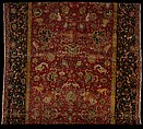 The Emperor's Carpet, Silk (warp and weft), wool (pile); asymmetrically knotted pile