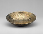 High-Tin Bronze Bowl, High-tin bronze; cast, chased, punched, engraved