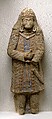 Standing Figure with Jeweled Headdress, Gypsum plaster; modeled, carved, polychrome-painted, gilded