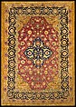 Silk Kashan Carpet, Silk (warp, weft, and pile), metal wrapped thread; asymmetrically knotted pile