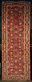 Carpet, Cotton (warp and weft), wool (pile); asymmetrically knotted pile