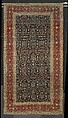 Millefleur Carpet with a Flower-and-Trellis Pattern, Cotton (warp and weft), wool (pile); asymmetrically knotted pile