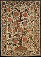 Bed Cover (Palampore), Cotton; plain weave, mordant painted and dyed, resist-dyed