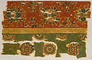 Woven Tapestry Fragment, Wool; tapestry weave
