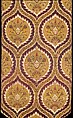 Fragmentary Loom Width with Ogival Pattern, Silk, metal wrapped thread; lampas (kemha)