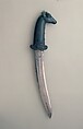 Dagger with Hilt in the Form of a Blue Bull (Nilgai), Hilt: Nephrite
Blade: Watered steel