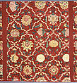 Fragments of a Trellis Pattern Carpet, Silk (warp and weft), pashmina wool (pile); asymmetrically knotted pile