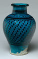 Jar, Stonepaste; painted under transparent turquoise glaze