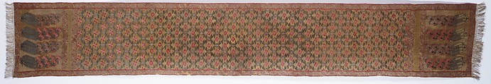 Sash (Patka), Silk, metal wrapped thread; tapestry weave